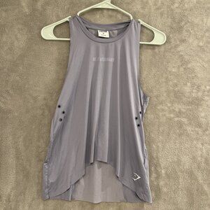 Gymshark‎ Woman’s XS Sol Lift Tank Top Shirt Be A Visionary Blue Purp Racerback
